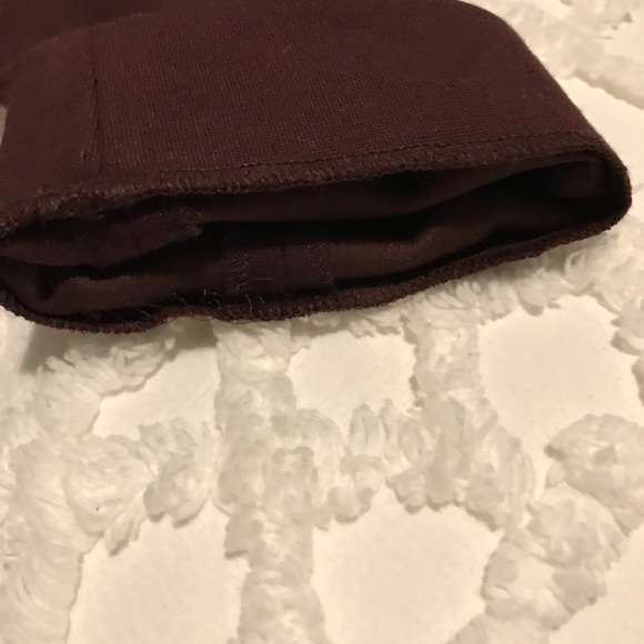 COS Burgundy Jersey with Drape Detail Blouse - Picture 9 of 11